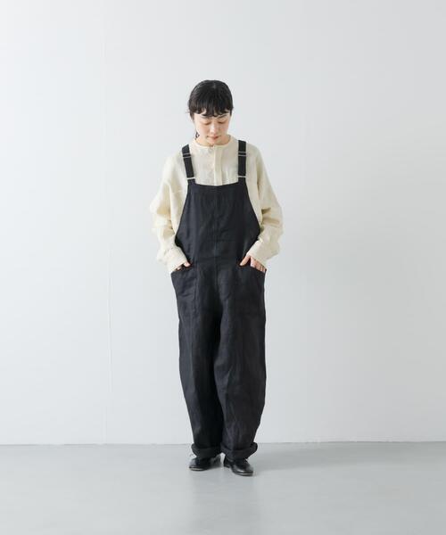 かぐれ サロペット オーバーオール リネンバッククロスサロペット