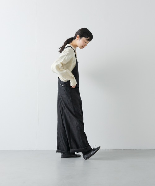 かぐれ サロペット オーバーオール リネンバッククロスサロペット