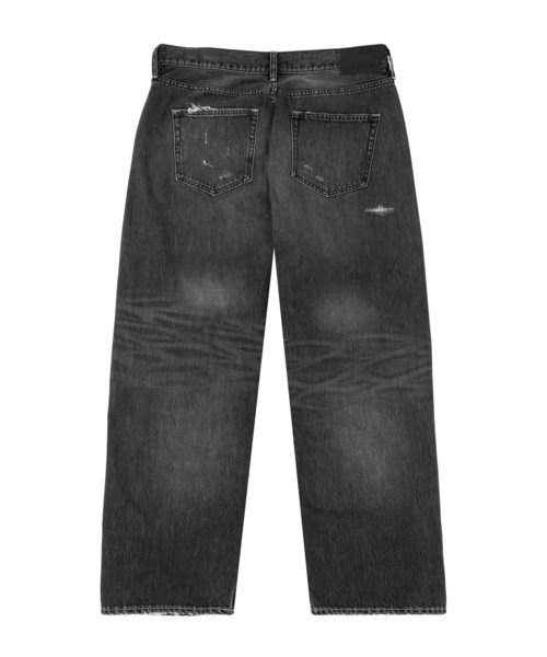 HUF（ハフ） ワイドパンツ ジーンズ EXPRESSION REPAIR DENIM PANT