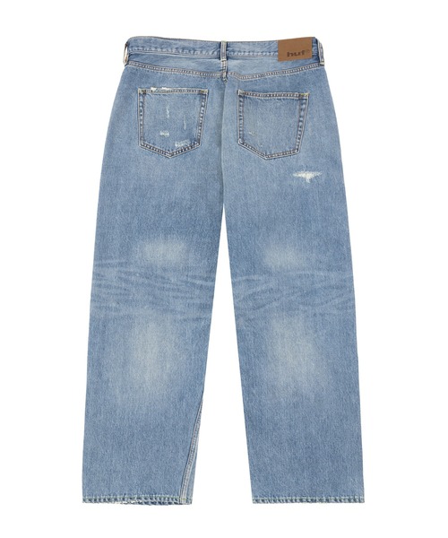 HUF（ハフ） ワイドパンツ ジーンズ EXPRESSION REPAIR DENIM PANT