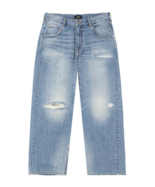 HUF（ハフ） ワイドパンツ ジーンズ EXPRESSION REPAIR DENIM PANT 