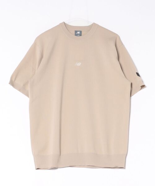 【未使用訳アリ】定価3.9万円 G/FORE レディース 半袖 Tシャツ New Balance（ニューバランス） tシャツ M ニットTシャツ ショート