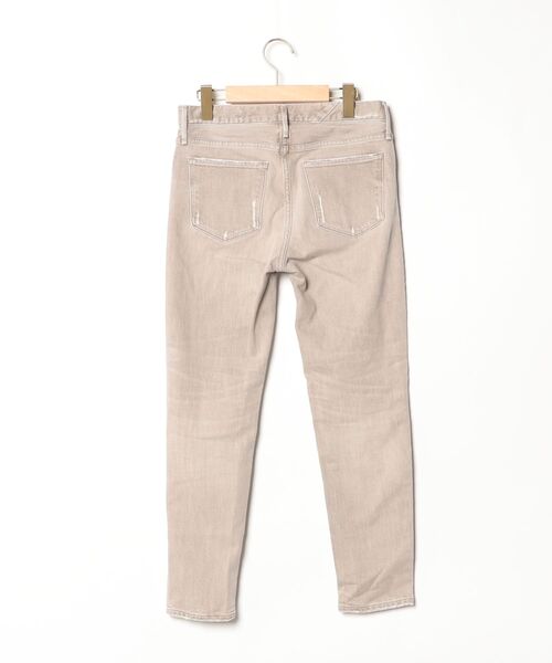 【専用】upper hights ベージュ24 ダメージ加工 upperhights（アッパーハイツ） デニムパンツ 24 ベージュ レディース