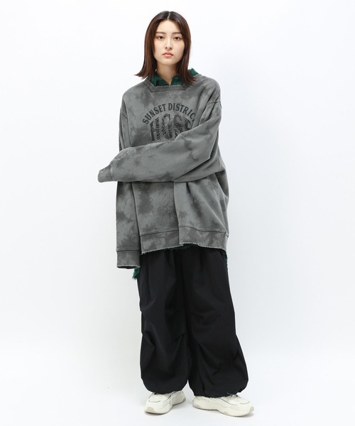 「Anui」 スウェットカットソー MEDIUM グレイッシュベージュ レディース_画像4