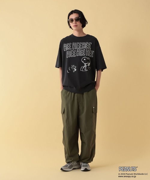 George's tシャツ 「PEANUTS」スヌーピー加工スソリブTシャツ「UNISEX