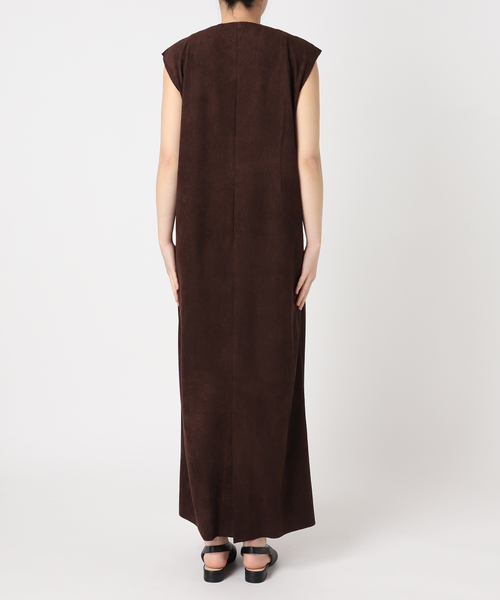 ワンピース FAUX SUEDE I-LINE DRESS:ワンピース