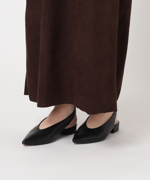 ワンピース FAUX SUEDE I-LINE DRESS:ワンピース