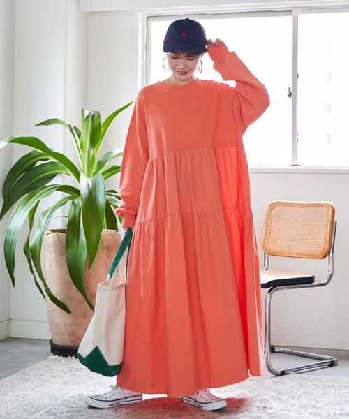 「FREAK'S STORE」 長袖ワンピース SMALL ブラック レディース_画像9