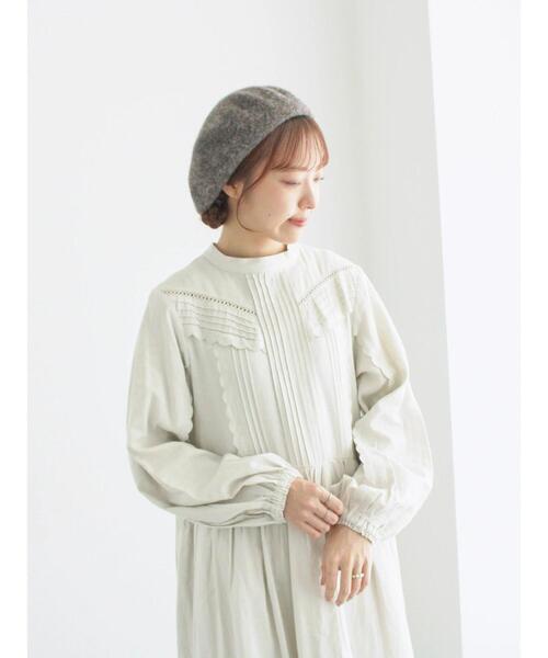 「TSUHARU by Samansa Mos2」 長袖ワンピース M ベージュ レディース_画像6