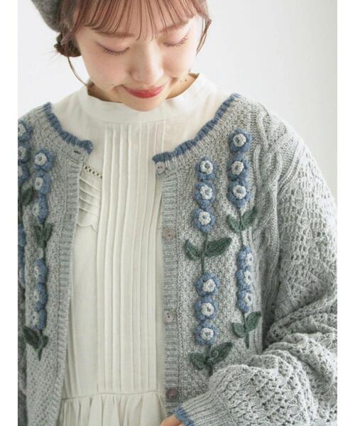 「TSUHARU by Samansa Mos2」 長袖ワンピース M ベージュ レディース_画像9