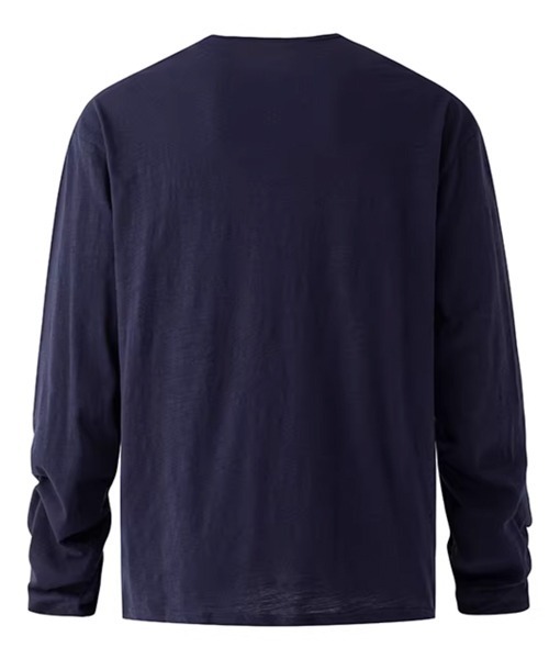 【美品】  NOWOS / ノーウォス | henry neck knit ウール ロングスリーブ カットソー | ブラウン | レディース 美品】 NOWOS / ノーウォス | henry neck knit ウール ロングスリーブ