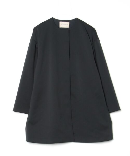 「UNITED ARROWS」 ノーカラージャケット 38 ブラック レディース