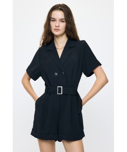 MOUSSY（マウジー） オールインワン BELTED SHORT SLEEVE ジャンプ