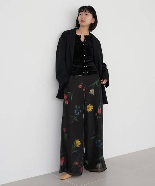 「SLOBE IENA」 パンツ 38 ブラック レディースの画像