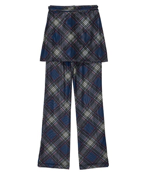 Ameri（アメリ） パンツ WRAP BELT SET CHECK PANTS レディース