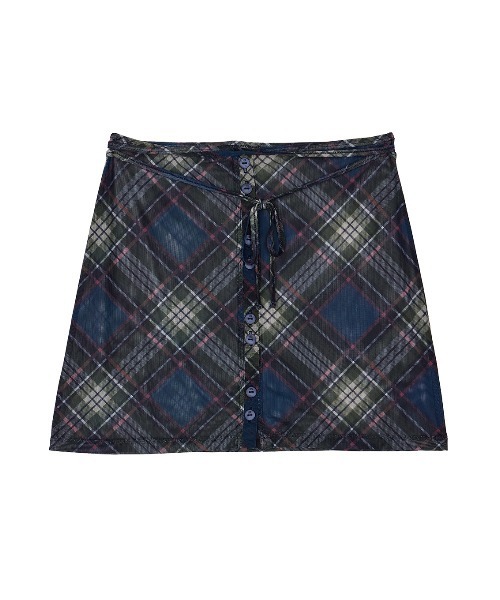 Ameri（アメリ） パンツ WRAP BELT SET CHECK PANTS レディース