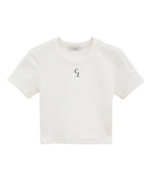 CLANE（クラネ） tシャツ CLANE/クラネ/LOGO CROPPED TIGHT TEE