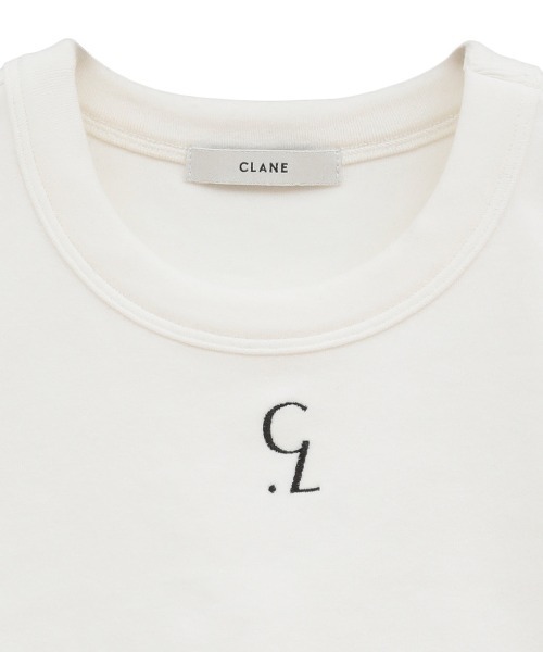CLANE（クラネ） tシャツ CLANE/クラネ/LOGO CROPPED TIGHT TEE