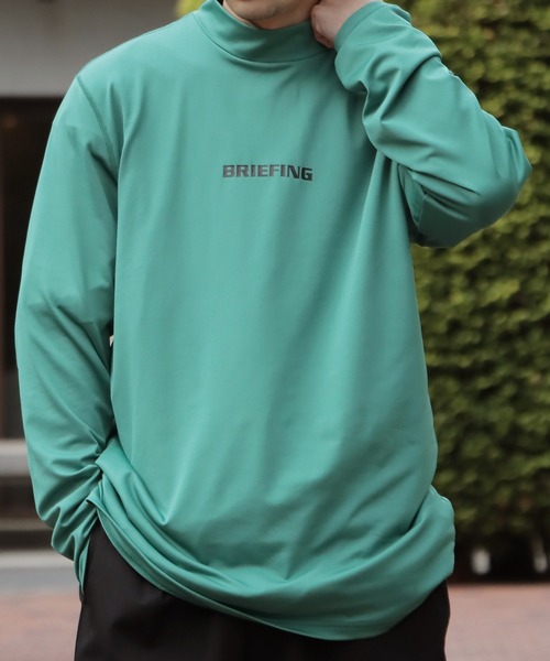 BRIEFING（ブリーフィング） 長袖Tシャツ X-LARGE ベージュ メンズ