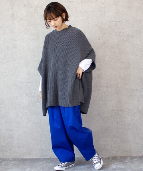 「SELECT LEVERY」 チノパンツ MEDIUM グレー レディース_画像7