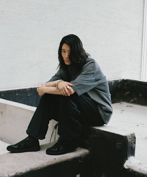 「WYM LIDNM」 ローカットスニーカー M ブラック メンズ_画像4