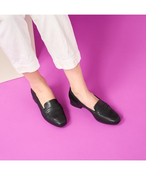 「Clarks」 フラットパンプス UK4 ブラック レディース