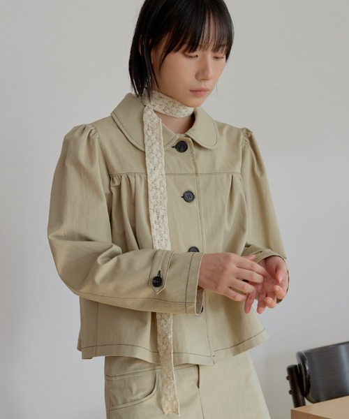 「UNE MANSION」 ジャケット FREE ベージュ レディース_画像4
