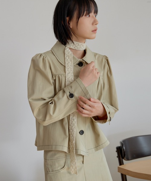 「UNE MANSION」 ジャケット FREE ベージュ レディース_画像5