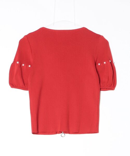 Rene（ルネ） ニットカーディガン 36 レッド レディース : ZOZOTOWN