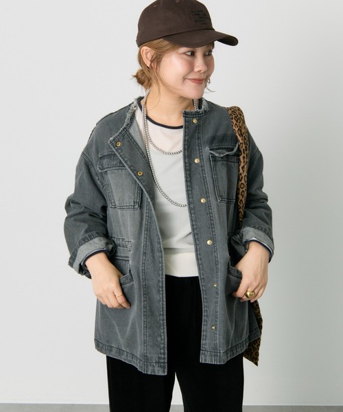 pual ce cin デニムジャケット pual ce cin 「PUAL CE CIN」 デニムジャケット FREE グレー
