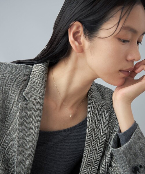 ネックレス 「レイヤー」 K10YG ネックレス ダイヤモンド レディースの画像