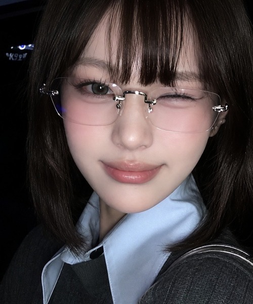 リムレスメガネ I be. 伊達メガネ メガネ 眼鏡 リムレスメガネ レディース : ZOZOTOWN