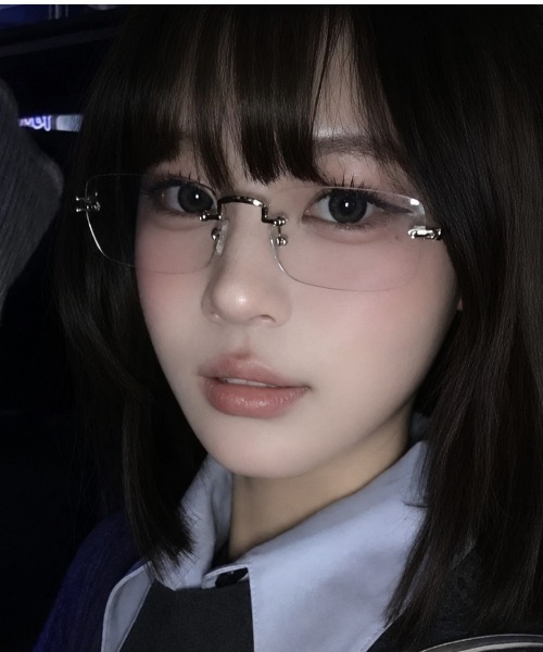 I be. 伊達メガネ メガネ 眼鏡 リムレスメガネ レディース : ZOZOTOWN