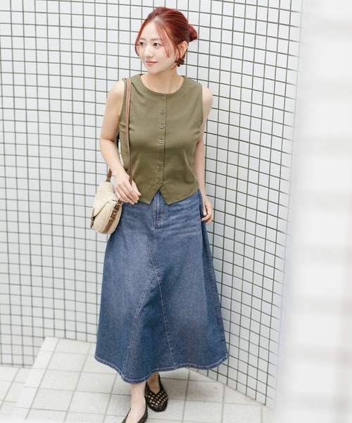 coca（コカ） ロング スカート 夏 「伊藤千晃様着用」＼接触冷感/通気