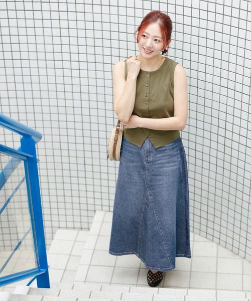 coca（コカ） ロング スカート 夏 「伊藤千晃様着用」＼接触冷感/通気