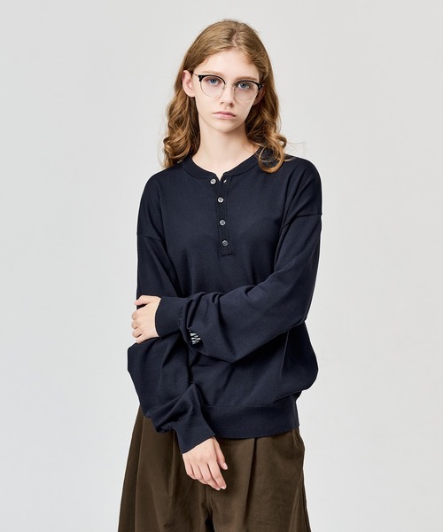 WETTEMPT セーター ニット HIGH GAUGE HENRY NECK L/S KNIT