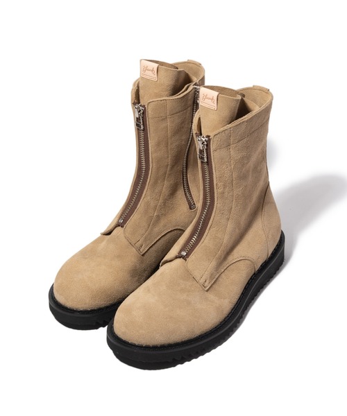 glamb（グラム） ワーク ブーツ Double Zip Combat Boots / ダブル