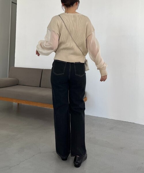 「CAPRICIEUX LE'MAGE」 デニムパンツ 36 ブルー レディース_画像9