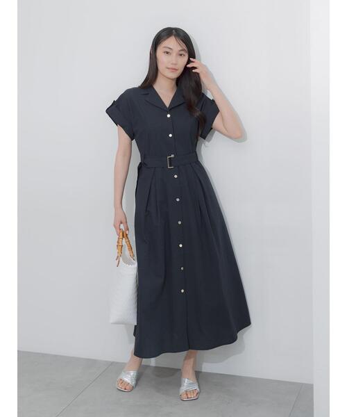 「Te chichi」 シャツワンピース F ブルー レディース_画像9