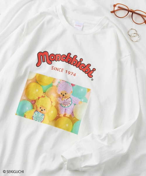 tシャツ 「98」「Monchhichi/モンチッチ」キャラクタープリント