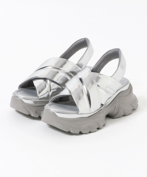 「LOWRYS FARM」 シューズ MEDIUM シルバー レディース_画像6