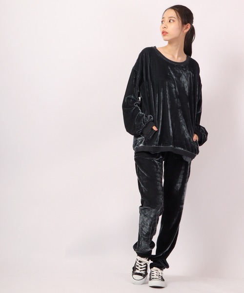 DIMENSIONE danza トレーナー スウェット ベロアトップス レディース