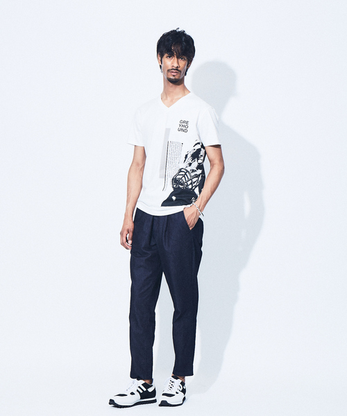 5351 POUR LES HOMMES tシャツ グレイハウンド 半袖Tシャツ メンズ