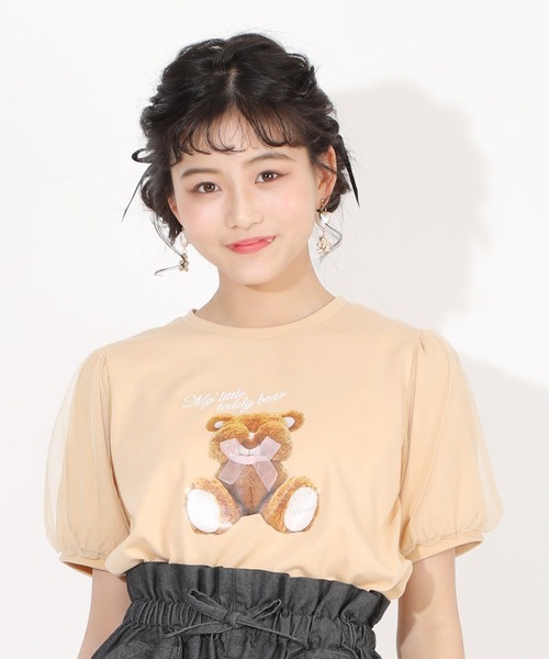 すみっコぐらし 服 半袖Tシャツ 重ね着風 女の子 キッズ 半袖 T
