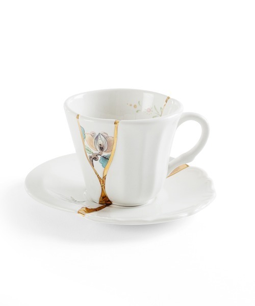 SELETTI タンブラー SELETTI/kintsugi カップ＆ソーサー n'3 金