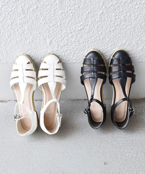 【新品】SHIPS any別注 ROVERETO グルカサンダル ホワイト Ｍ ROVERETO サンダル 【SHIPS any別注】ROVERETO: グルカ サンダル
