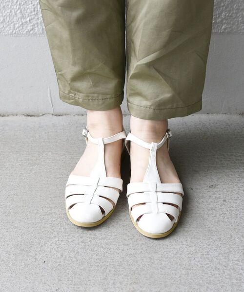 【新品】SHIPS any別注 ROVERETO グルカサンダル ホワイト Ｍ ROVERETO サンダル 【SHIPS any別注】ROVERETO: グルカ サンダル
