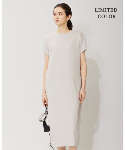 【UVケア・接触冷感・速乾・洗える】 FluidBackSatin ワンピース ICB ワンピース 「接触冷感・UVケア・速乾・洗える