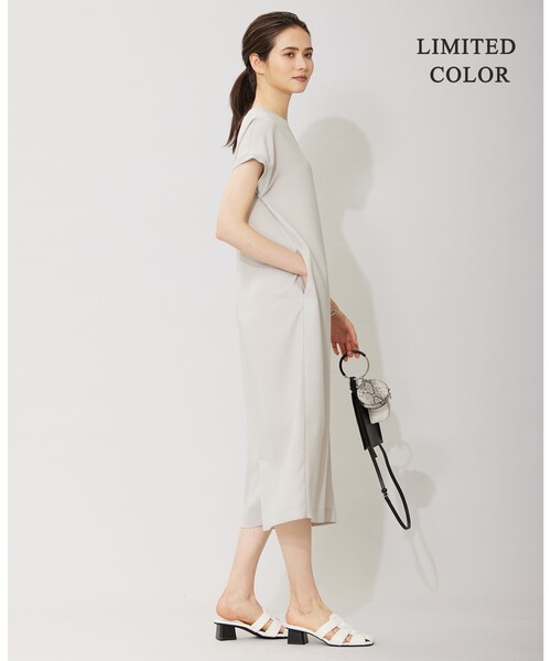 【UVケア・接触冷感・速乾・洗える】 FluidBackSatin ワンピース ICB ワンピース 「接触冷感・UVケア・速乾・洗える