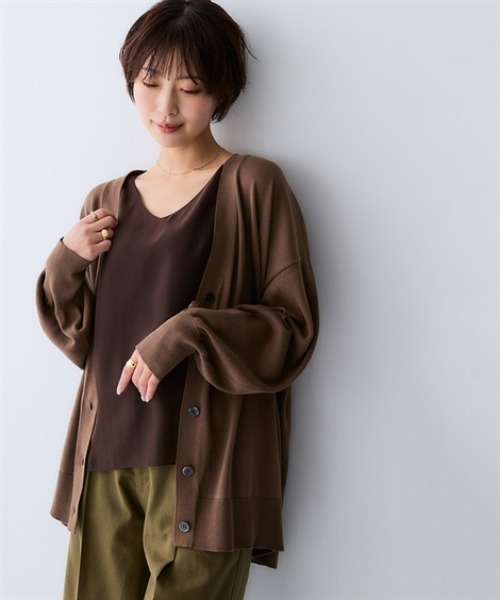 ニッセン（nissen） カーディガン uvカット 夏 洗えるUVカット綿